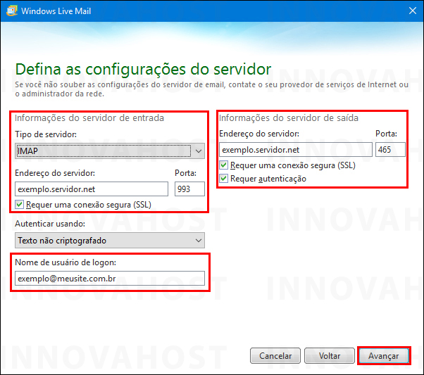 Configurar Windows Live Mail