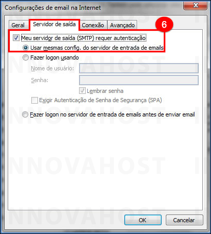 Configurar conta de email no Outlook 2007
